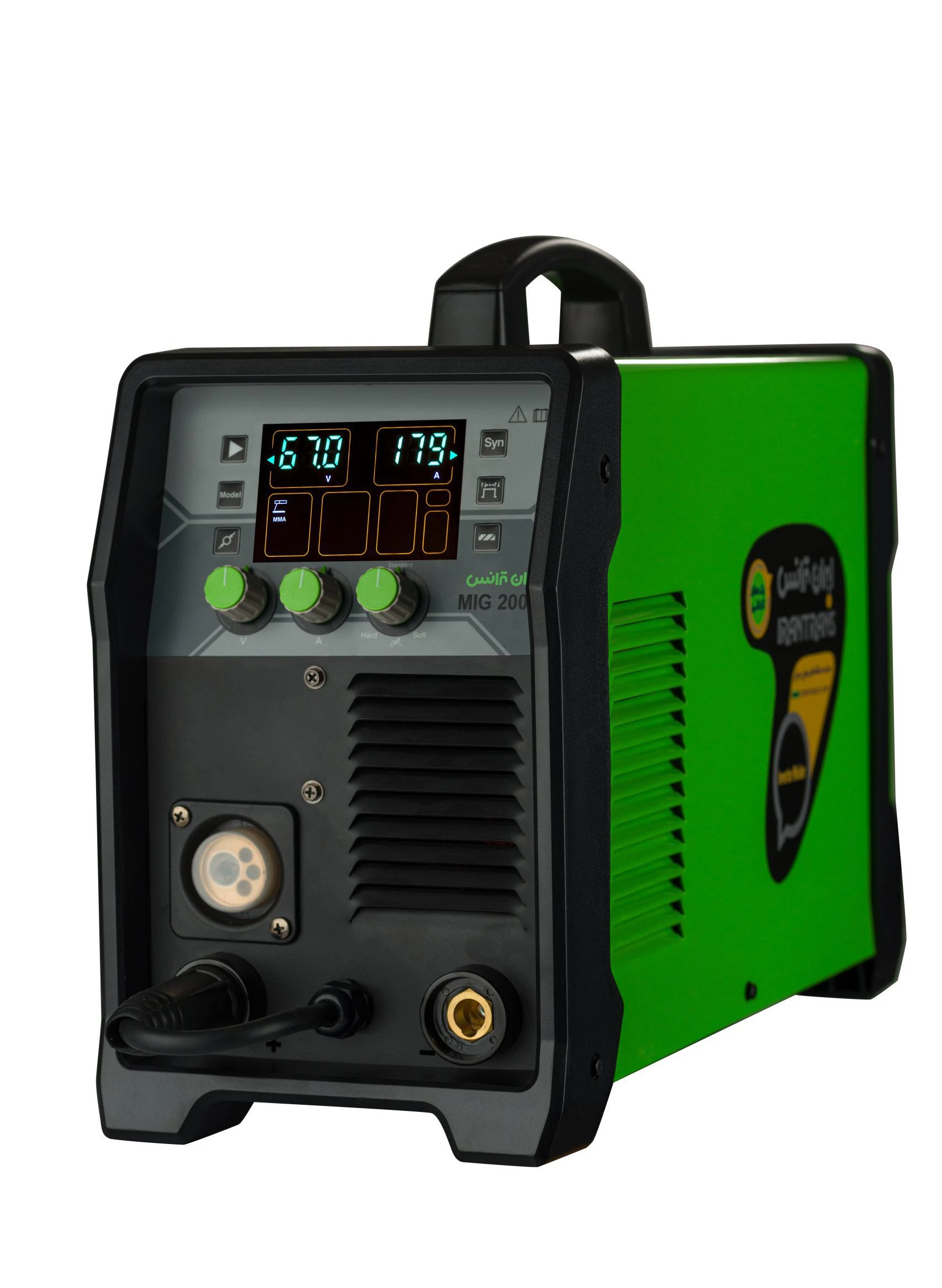 دستگاه جوش اینورتر ایران ترانس مدل MIG 200D ظرفیت ۲۰۰ آمپر