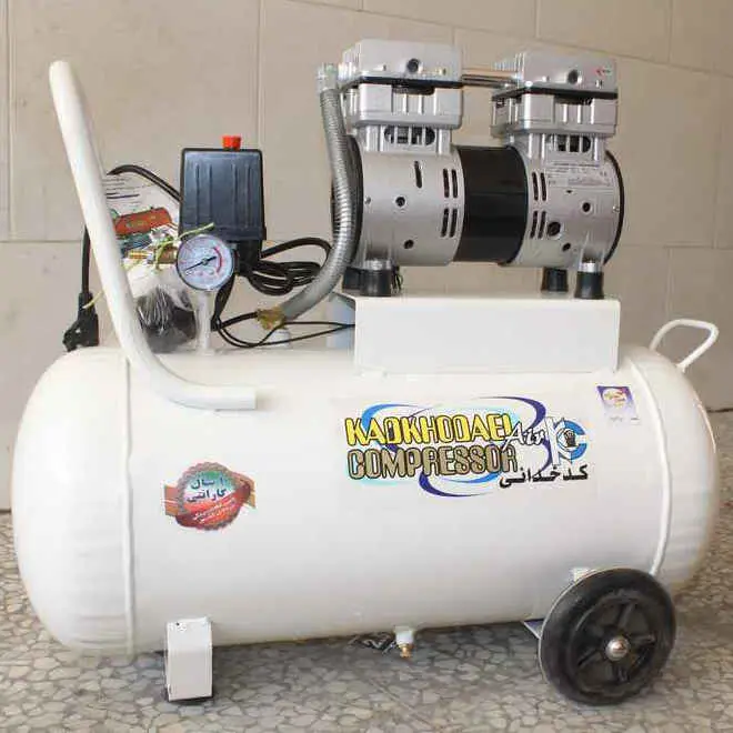 کمپرسور باد سایلنت 60 لیتری کدخدایی بدون صدا و روغن
